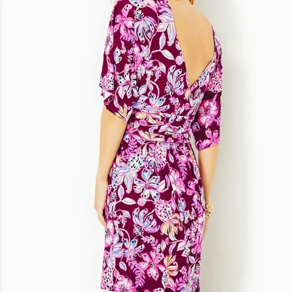 Lilly Pulitzer Parigi Romper Tropical Cherry - Picture 6 of 9